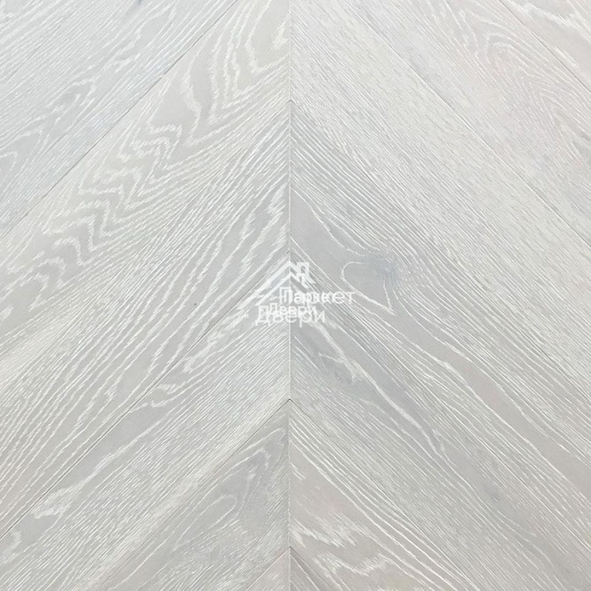 Паркет Wood Bee французская ёлка Chevron Дуб Неве / Neve, 510х92х12мм