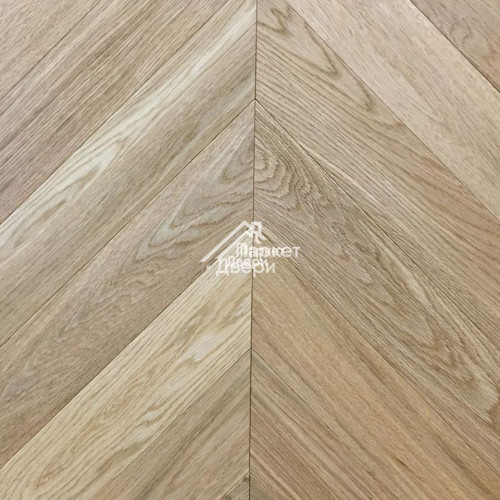 Паркет Wood Bee французская ёлка Chevron Дуб Селект / Select, 510x92x12мм