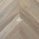 Паркет Wood Bee французская ёлка Chevron Дуб Крема / Crema, 510x92x12