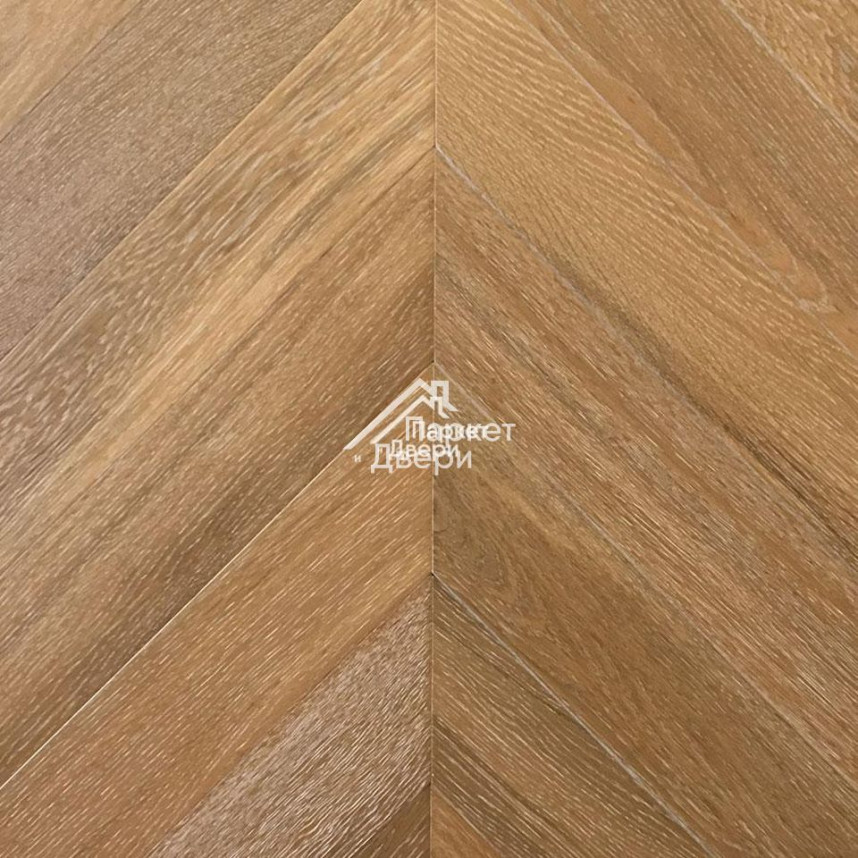 Паркет Wood Bee французская ёлка Chevron Дуб Калифорния / California, 510x92x12мм