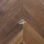 Паркет Wood Bee французская ёлка Chevron Дуб Шоколад / Chocolate, 510x92x12