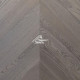 Паркет Wood Bee французская ёлка Chevron Ясень Фрн / Fog, 510x92x12мм