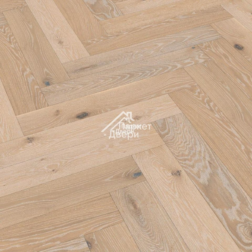 Паркет-елка Meister PS 500 Residence Дуб витал Белёный 13 мм НМ