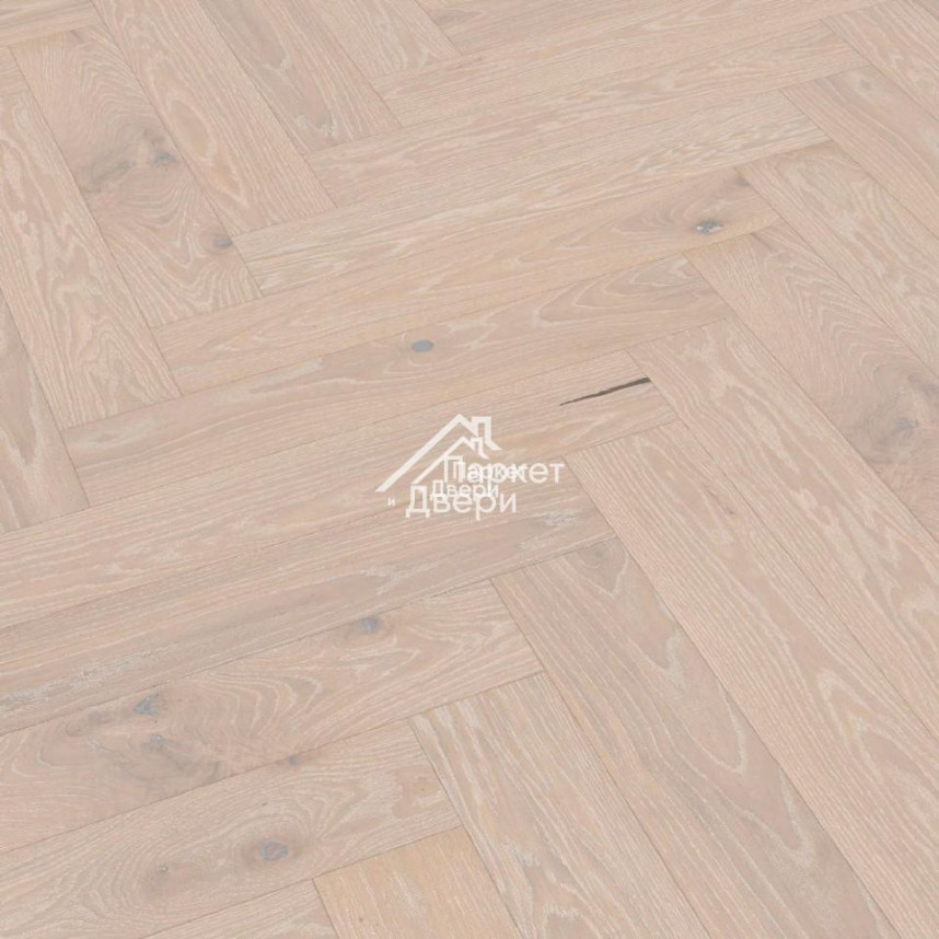 Паркет-елка Meister PS 500 Residence Дуб витал Белоснежный 13 мм НМ