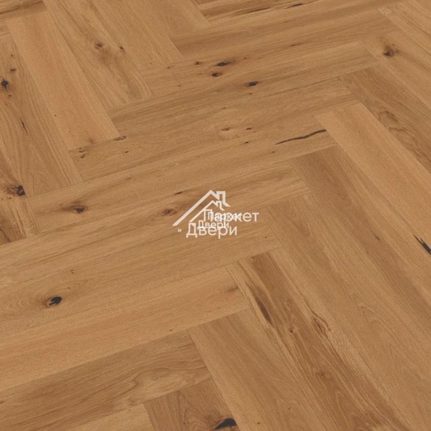 Паркет-елка Meister PS 500 Residence Дуб витал Лёгкое морение 13 мм НМ