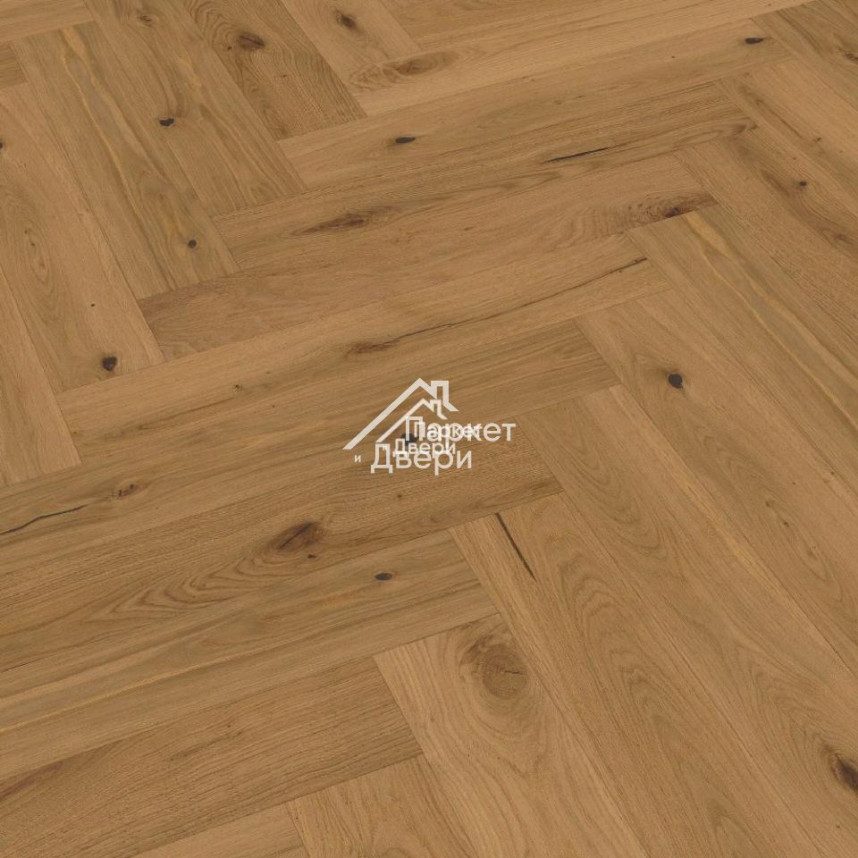 Паркет-елка Meister PS 500 Residence Дуб витал Серовато-бежеый 13 мм НМ