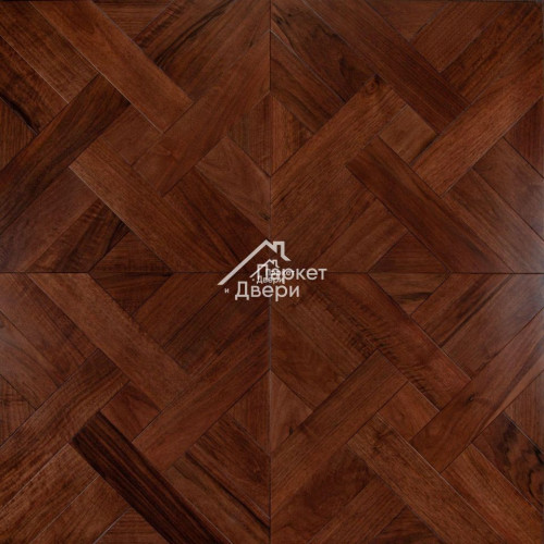 Модульный паркет Kraft Parkett № 22 Орех 400-700x400-700x14