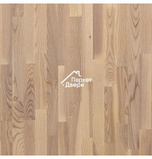 Паркетная доска Polarwood Ясень LIVING WHITE MATT 3S (Ливинг белый матовый) Classic 3-х полосная