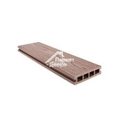Террасная доска Goodeck (Гудек) Шоколад, брашинг - структура дерева
