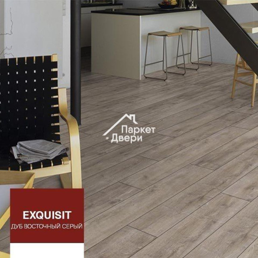 Ламинат Kronotex (Кронотекс) Exquisit Дуб восточный серый D4985-1