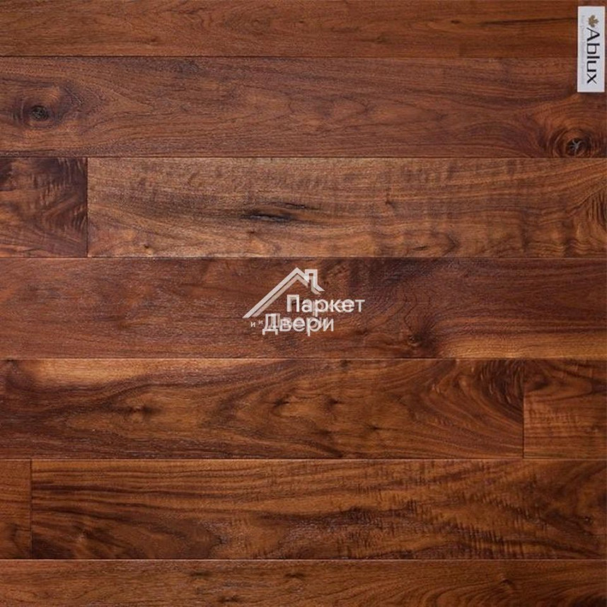 Массивная доска Ablux Орех Американский (WALNUT) NATUR масло, 300-1800x127x19,05-1