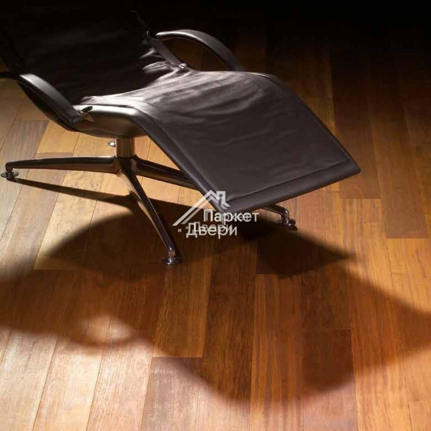 Массивная доска Ekzofloor Мербау палуба, лак-1