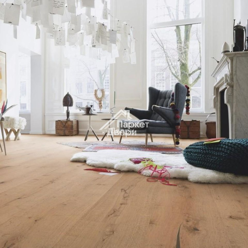 Паркетная доска Meister HD 400 Lindura Дуб рустик Кофе латте НМ-1