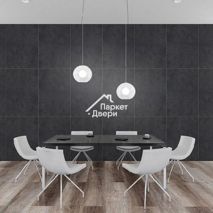 Виниловая плитка настенная КронаПласт CronaWall+ Бетон антрацит-1