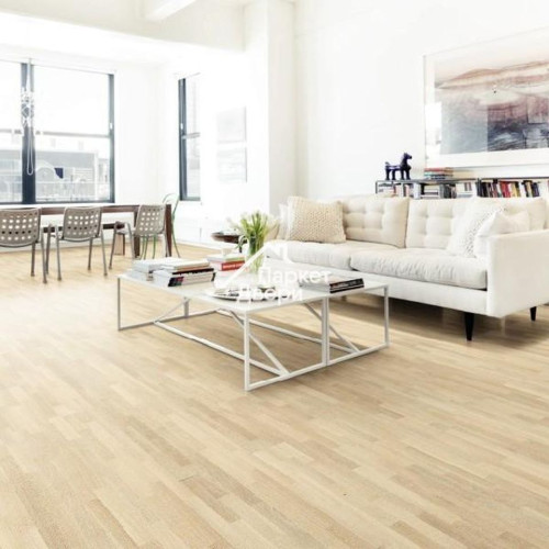 Паркетная доска Focus Floor Classic OAK PRESTIGE 138 CALIMA / Дуб Робуст, легкий браш, белое масло, фаски 2V, 1800x138x14