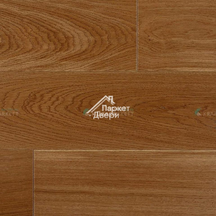 Инженерная доска Kraft Parkett Medium 2-х слойная доска Дуб Натур Арт.207 400-1500x130x15-1