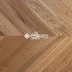 Паркет Wood Bee французская ёлка Chevron Дуб Натур Браш / Natur Brush, 510x92x12