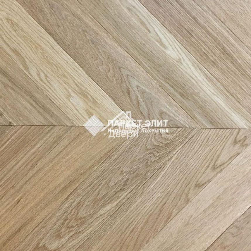 Паркет Wood Bee французская ёлка Chevron Дуб Селект / Select, 510x92x12мм-1