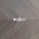 Паркет Wood Bee французская ёлка Chevron Ясень Фрн / Fog, 510x92x12мм