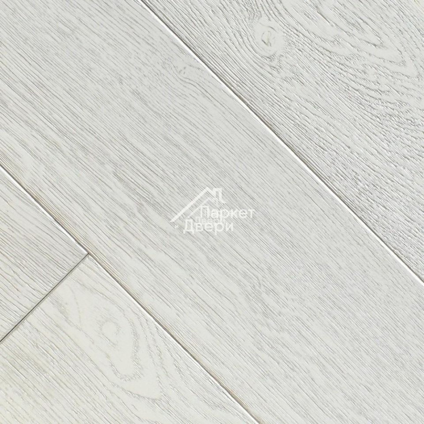 Инженерная доска Vecchio Parquet Модерн Дуб эмаль белая с патиной серебро Рустик-1