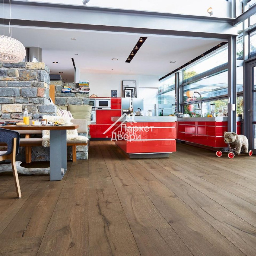 Паркетная доска Meister HD 400 Lindura Дуб рустик Серая глина НМ-1