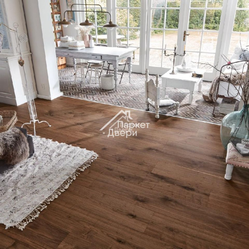 Паркетная доска Meister HD 400 Lindura Орех американский лайвли МЛ -1