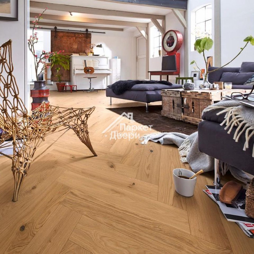 Паркет-елка Meister PS 500 Residence Дуб витал 13 мм МЛ-1