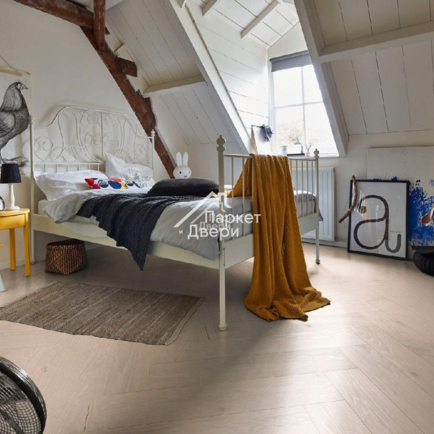 Паркет-елка Meister PS 500 Residence Дуб витал Белоснежный 13 мм НМ-1