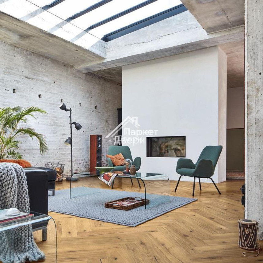 Паркет-елка Meister PS 500 Residence Дуб витал Серовато-бежеый 13 мм НМ-1