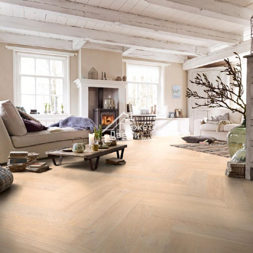 Паркет-елка Meister PS 500 Residence Дуб гармония Жемчужный 13 мм МЛ-1