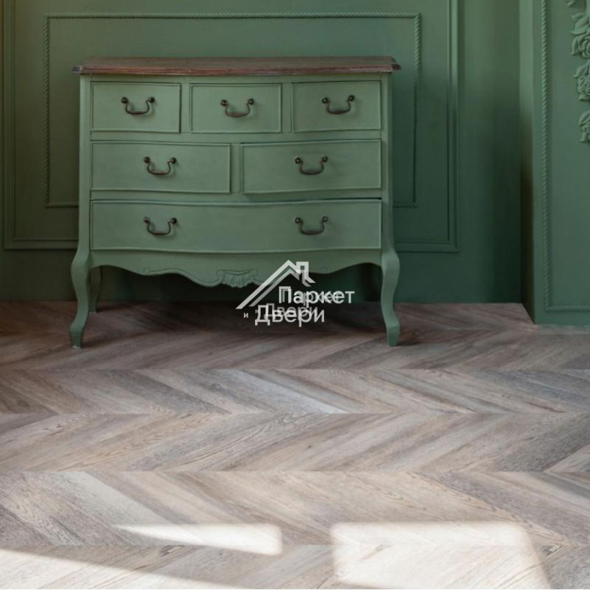 Виниловый пол VINILAM Parquet CHEVRON Шампань RI153616CL4-2