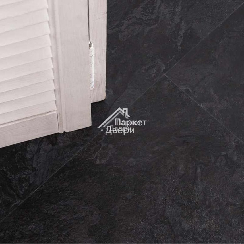 Виниловый пол VINILAM CERAMO VINILAM Stone Сланцевый Черный 61605-3