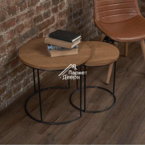 Виниловый пол VINILAM CERAMO VINILAM XXL Glue Дуб Берн 8885 -EIR LVT
