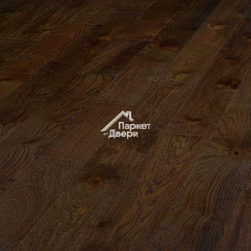 Паркетная доска Galathea Итальянская  дуб Шоколад / Italian Cioccolato, (400-1200)х125х12 мм-1