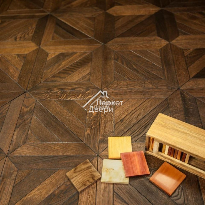 Модульный паркет Kochanelli Квадро Дуб Тёмный-4