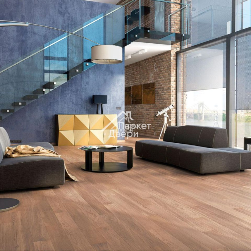 Паркетная доска Barlinek Piccolo Дуб Apricot Sorbet 130мм-1