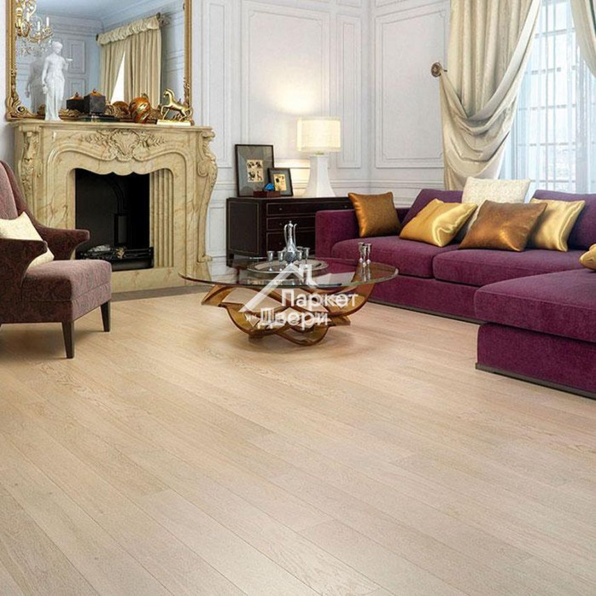 Паркетная доска Barlinek Piccolo Дуб Snowflakes 130мм-1