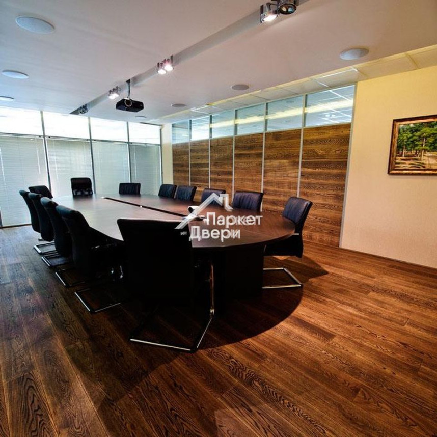 Паркетная доска Amber Wood (Амбер Вуд) Классика Дуб Коттедж Браш Масло, 1860x189x14-1