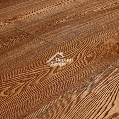 Паркетная доска Amber Wood (Амбер Вуд) Классика Ясень Винтаж Браш Масло, 1860x189x14