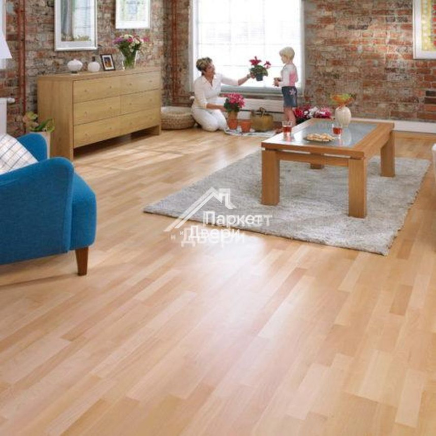 Паркетная доска Klassika Бук Классика 3-х полосный -1