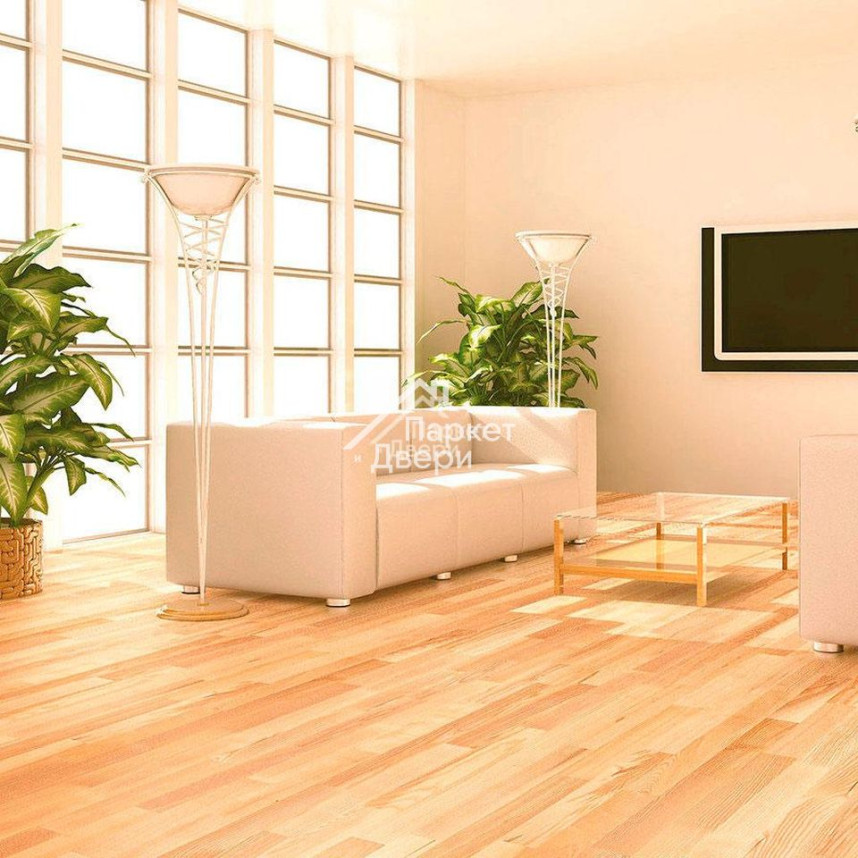 Паркетная доска Klassika Ясень Классика 3-х полосный-1