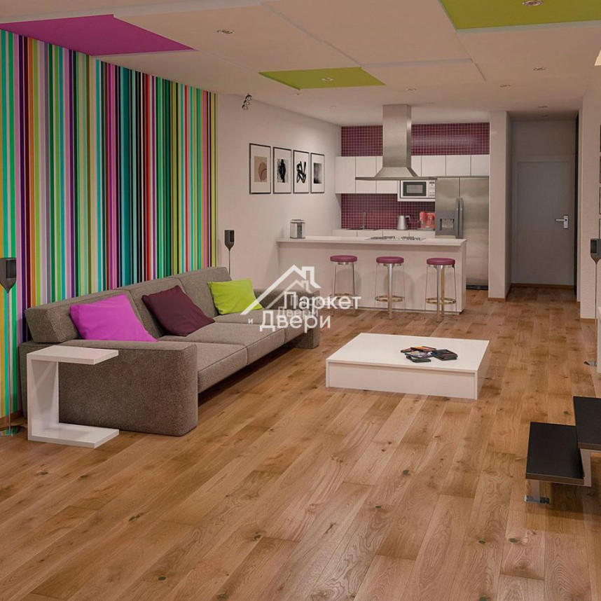 Паркетная доска Barlinek Grande Дуб Toffee-1