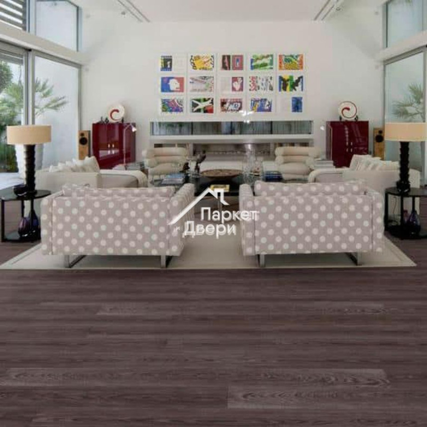 Пробковый замковый пол Wicanders Wood Essence Coal Oak D8F2001 1830x185x11,5-1