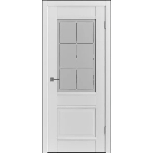 Дверь экошпон WanMark София 2 белая со стеклом 15528