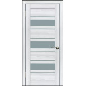 Дверь экошпон WanMark D29 ясень ривьера айс со стеклом 15533