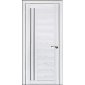 Дверь экошпон WanMark D13/4 белый бланко с зеркалом 15537