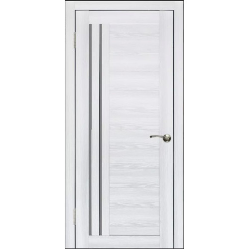 Дверь экошпон WanMark D13/4 ясень ривьера айс со стеклом 15536