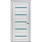 Дверь экошпон WanMark D1 ясень ривьера айс с зеркалом 15541