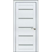 Дверь экошпон WanMark D1 белый бланко со стеклом 15542