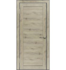Дверь экошпон WanMark D1 рустик пепельный глухая 15546